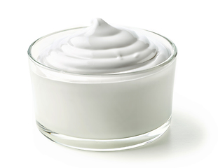 Image showing bowl of whipped egg whites cream