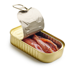 Image showing canned anchovy fillets