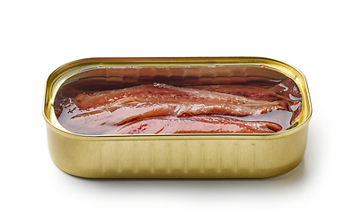 Image showing canned anchovy fillets