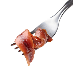 Image showing canned anchovy fillet