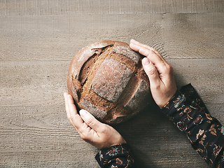 Image showing freshly baked artisan bread