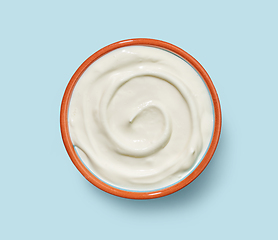 Image showing bowl of yogurt