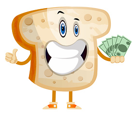 Image showing Rich Toast illustration vector on white background