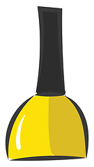 Image showing A stylish yellow manicure vector or color illustration