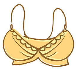 Image showing A modern yellow bras vector or color illustration