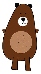 Image showing Sketch of a bear vector or color illustration