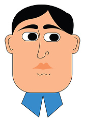 Image showing Man portrait vector or color illustration