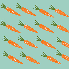 Image showing Carrot background vector or color illustration