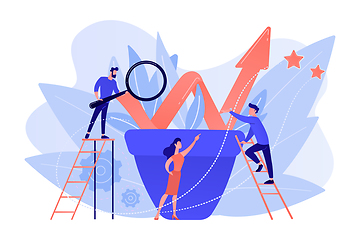 Image showing Business growth concept vector illustration.