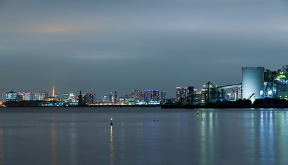 Image showing Tokyo city at night