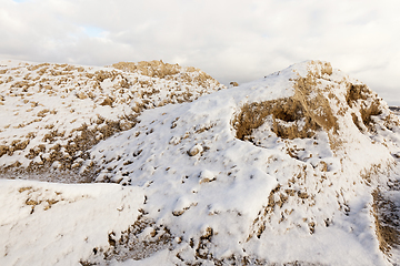 Image showing sand under the snow