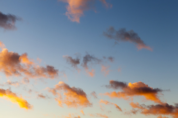 Image showing sky at sunset