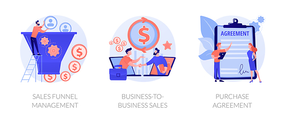 Image showing Sales management vector concept metaphors