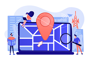 Image showing Local search optimization concept vector illustration