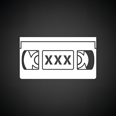 Image showing Video cassette with adult content icon