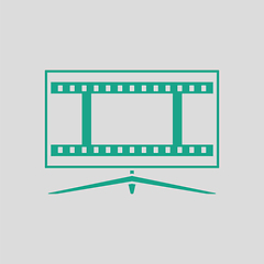 Image showing Cinema TV screen icon