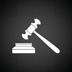 Image showing Judge hammer icon