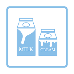 Image showing Milk and cream container icon