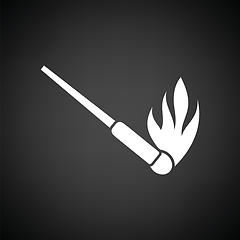 Image showing Burning matchstik icon