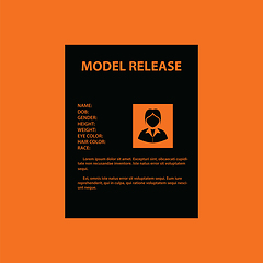 Image showing Icon of model release document