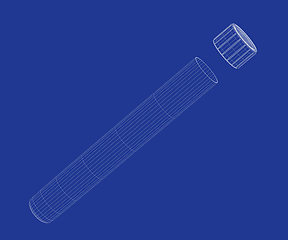Image showing 3d model of test tube
