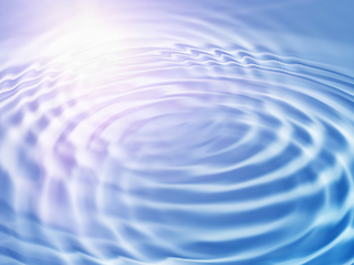 Image showing Abstract background with wavy ripples and sunlight