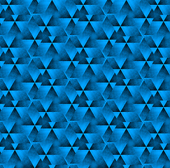 Image showing Dark blue background with triangle pattern