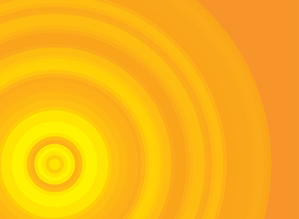 Image showing Bright yellow and orange vector background with a circle pattern