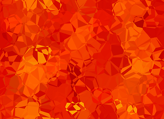 Image showing Red background with abstract seamless poligon pattern