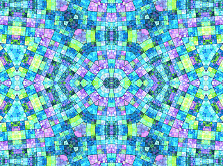Image showing Bright background with mosaic pattern
