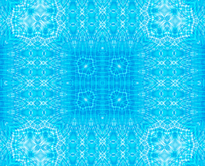 Image showing Blue background with abstract concentric pattern 