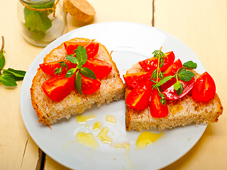 Image showing Italian tomato bruschetta