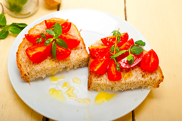 Image showing Italian tomato bruschetta