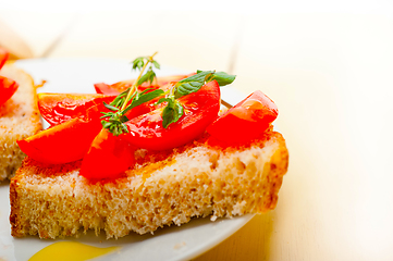 Image showing Italian tomato bruschetta