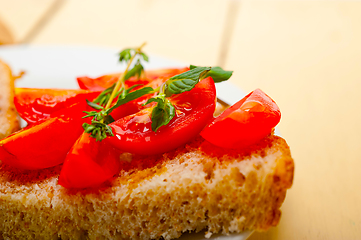 Image showing Italian tomato bruschetta