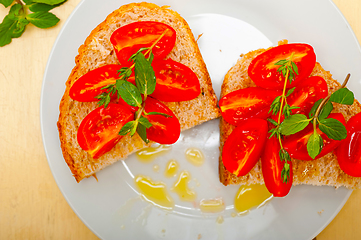 Image showing Italian tomato bruschetta