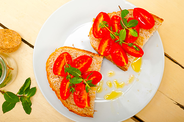 Image showing Italian tomato bruschetta