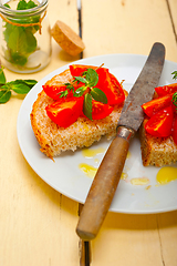 Image showing Italian tomato bruschetta