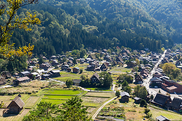 Image showing Shirakawago village in Japan