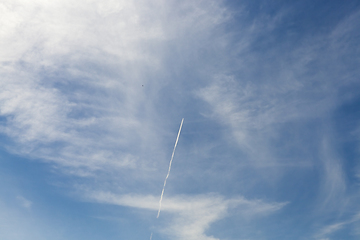 Image showing Sky over clouds