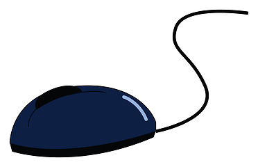 Image showing A computer mouse vector or color illustration