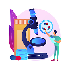 Image showing Drug monitoring abstract concept vector illustration.