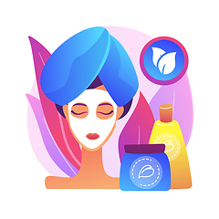 Image showing Organic cosmetics abstract concept vector illustration.