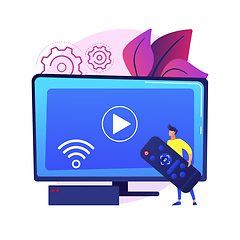 Image showing Smart tv vector concept metaphor