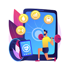 Image showing Smart training abstract concept vector illustration.