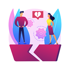 Image showing Separated person abstract concept vector illustration.