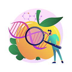 Image showing Genetically modified foods abstract concept vector illustration.