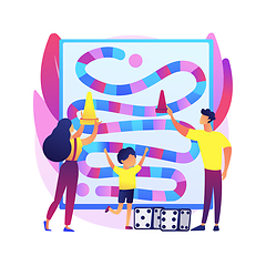 Image showing Board games abstract concept vector illustration.