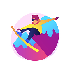 Image showing Winter extreme sports abstract concept vector illustration.