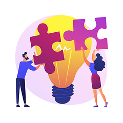 Image showing Mutual assistance abstract concept vector illustration.